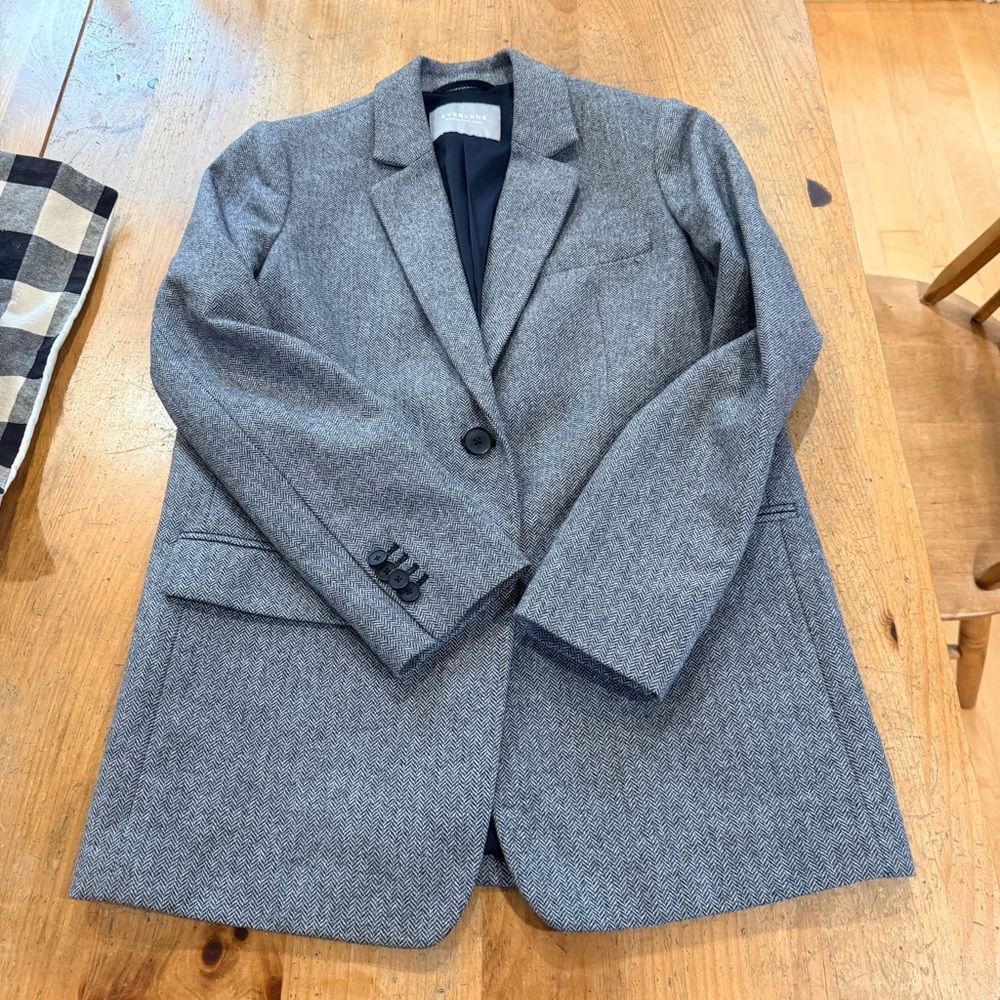 Everlane Gray Wool Blend Blazer